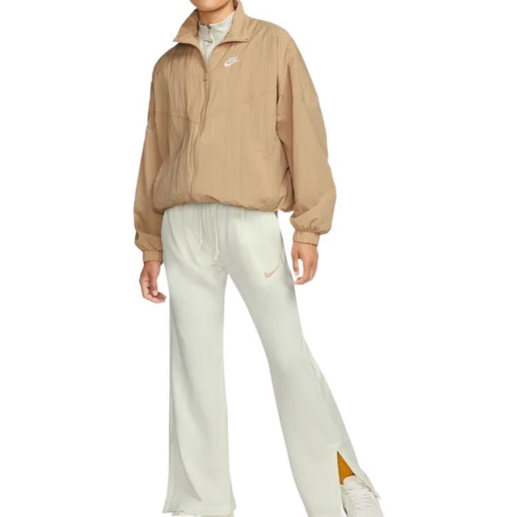 Nike Casual Pants Women's White Moderate Straight Fit Pants DQ6169-133