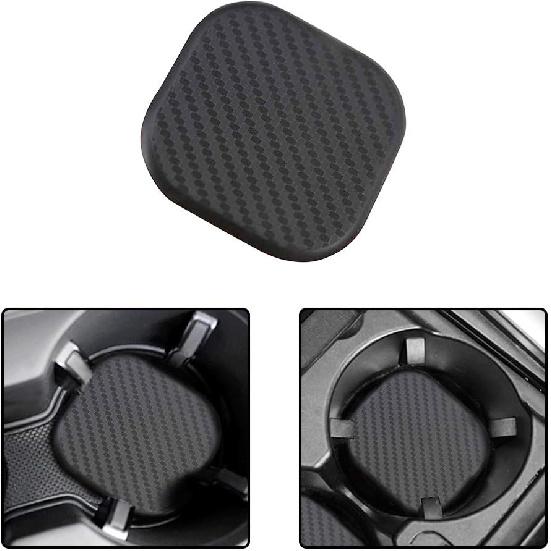 2 Pcs 2.5 * 2.5" inch Car Interior Accessories Anti Slip Cup Mat Cup Holder Insert Coaster,Square