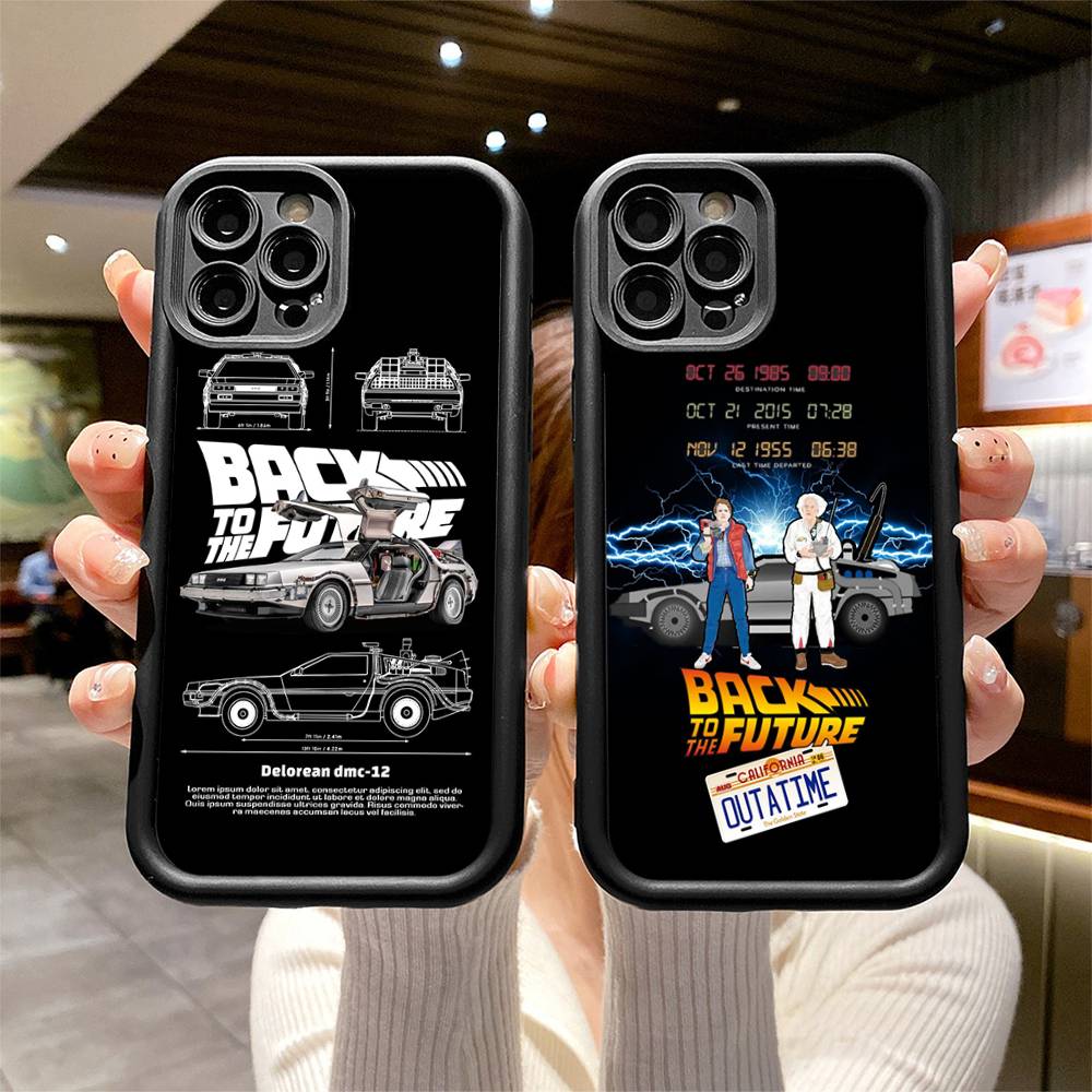 Movie Back To The Future Silicone Phone Case For iPhone 17 Air 17 16 15 14 13 12 11 Plus Pro Max Shockproof Soft Cover