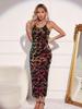 Elegant Women's Spaghetti Strap Backless Long Evening Dress - Sexy & Elastic Design