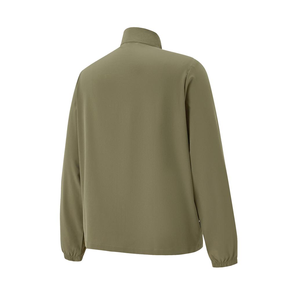 Adidas Comfortable Stylish Stand Collar Work Long Sleeve Jacket Unisex Jacket Olive-Green JN4915