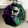 Clown villain Umbrella Folding umbrella, automatic umbrella 8-Frame for Travel, camping Use Gift for Halloween Christmas