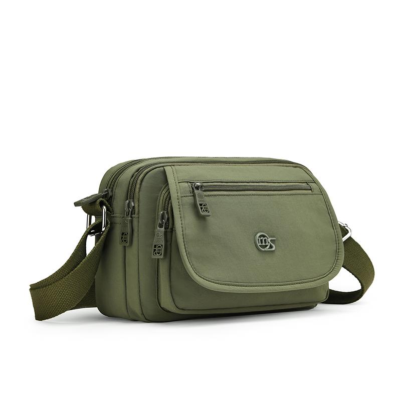 Kompaktní crossbody taška s více kapsami na zip pro muže a ženy