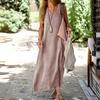 Plus Size Women's Summer Cotton Linen Fashion Dress