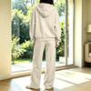 Women's Casual Hooded Sweatshirt and Pants Set with Pockets, Comfortable Outfit for Fall and Winter