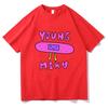 Singer Young Miko Print Graphic T Shirts Men Women Retro Fashion Short Sleeve T-shirt Harajuku Oversized Cotton Tees