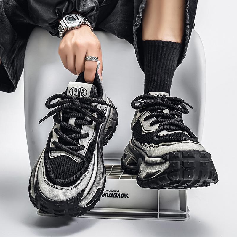 Autumn Leisure Sports Running Increases the Sense of Advanced Ruffian Handsome Retro Old Polished Dad Shoes