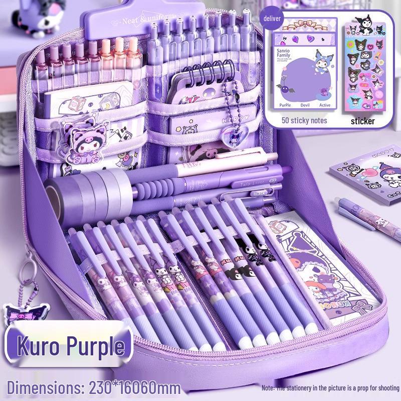 2026 Girls' Pencil Case: Stylish, High-Capacity Stationery Box Set for Primary & Junior High Students
