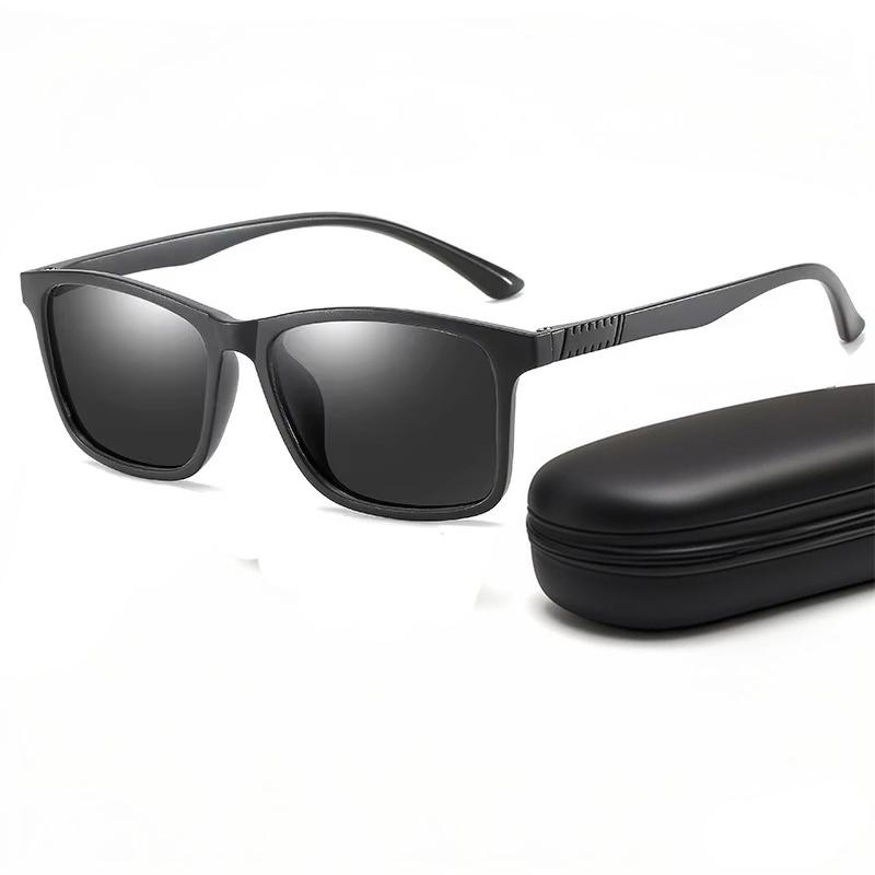 Plastic Titanium Polarized Sunglasses for Men Women Lightweight TR90 Frame UV400 Protection Square Male Sun Glasses Eyewear 2026