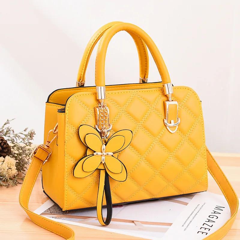 Trend Embroidery Thread Shoulder Bag Female Branded Trending Handbags Ste Pattern Pu Leather Crossbody Bags for Women