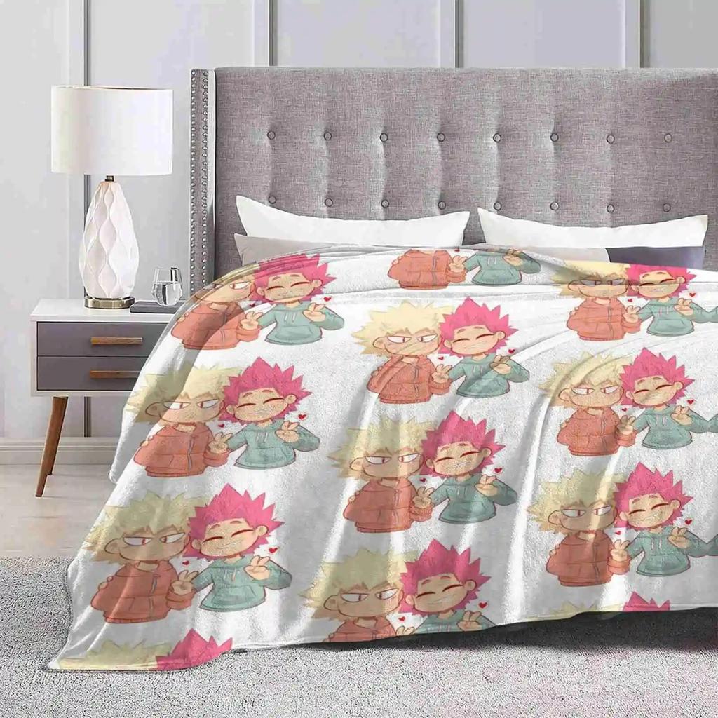 Kiribaku Creative Design Light Thin Soft Flannel Blanket Bnha Boku No Hero Academia Mha Bakugou Katsuki Kirishima Ejirio