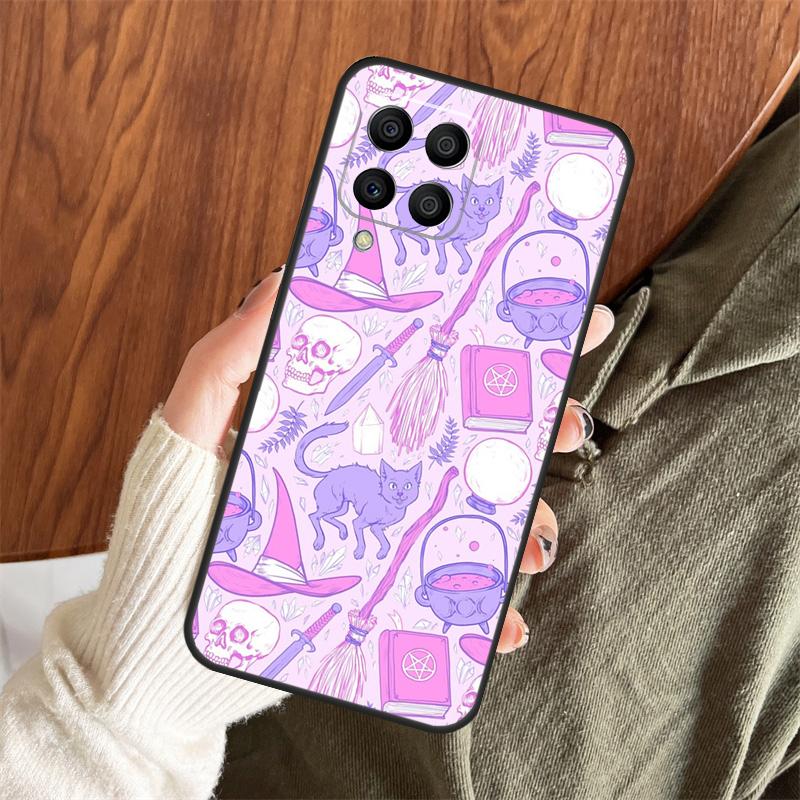 Girly Pastel Witch Goth Case For Samsung Galaxy M11 M21 M31 M35 M12 M13 M14 M15 M16 M36 M56 M53 M32 M52 M55 M34 M54