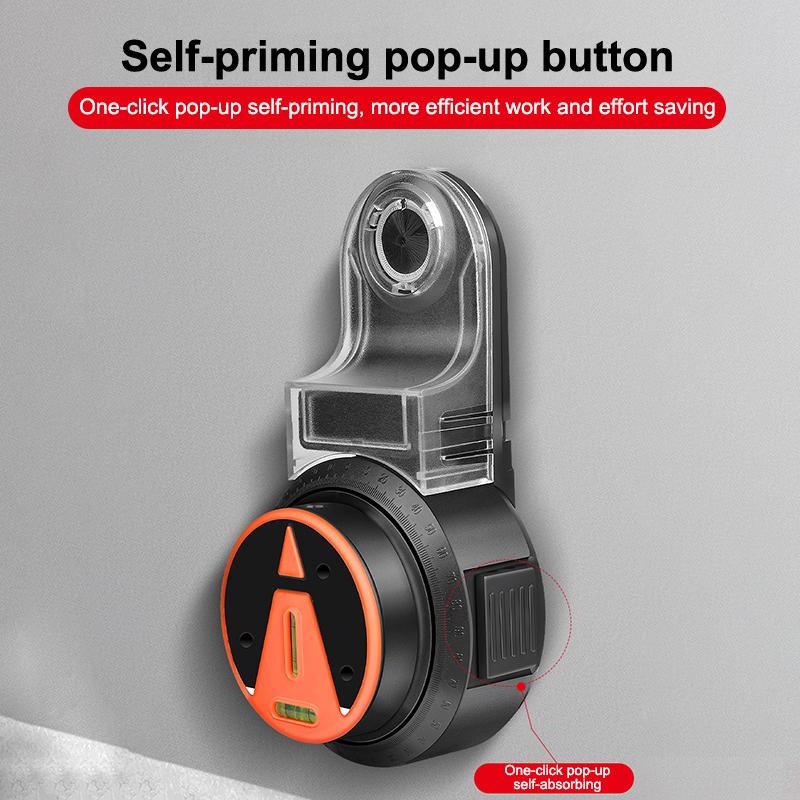 2 In 1 Drill Dust Collector & Laser Level 360° Rotatable Drilling Dust Collector Electric Self-Mounting Vacuum Sucker Drilling