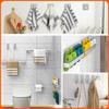 Towel Racks for Bathroom,QIYOOO 10pcs Upgraded Version Thickened SUS304 Stainless Steel Self Adhesive Towel Bar Set,Self-Adhesive/Drilled