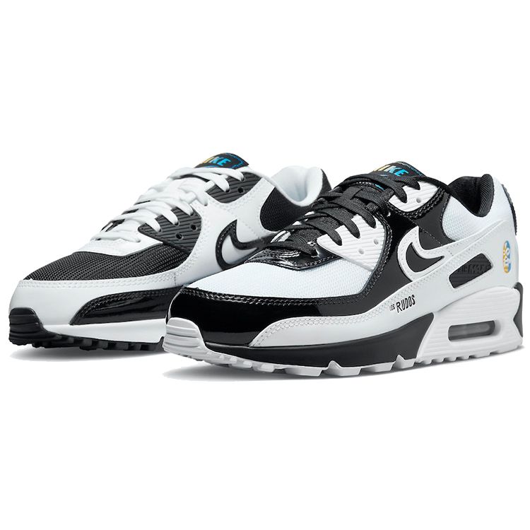 Nike Air Max 90 Lucha Libre Męskie Sneakers Białe Czarne Pyłkowe DM6178-010