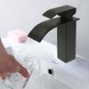Grifo para fregadero, diseño de orificio único montado en cubierta para baño