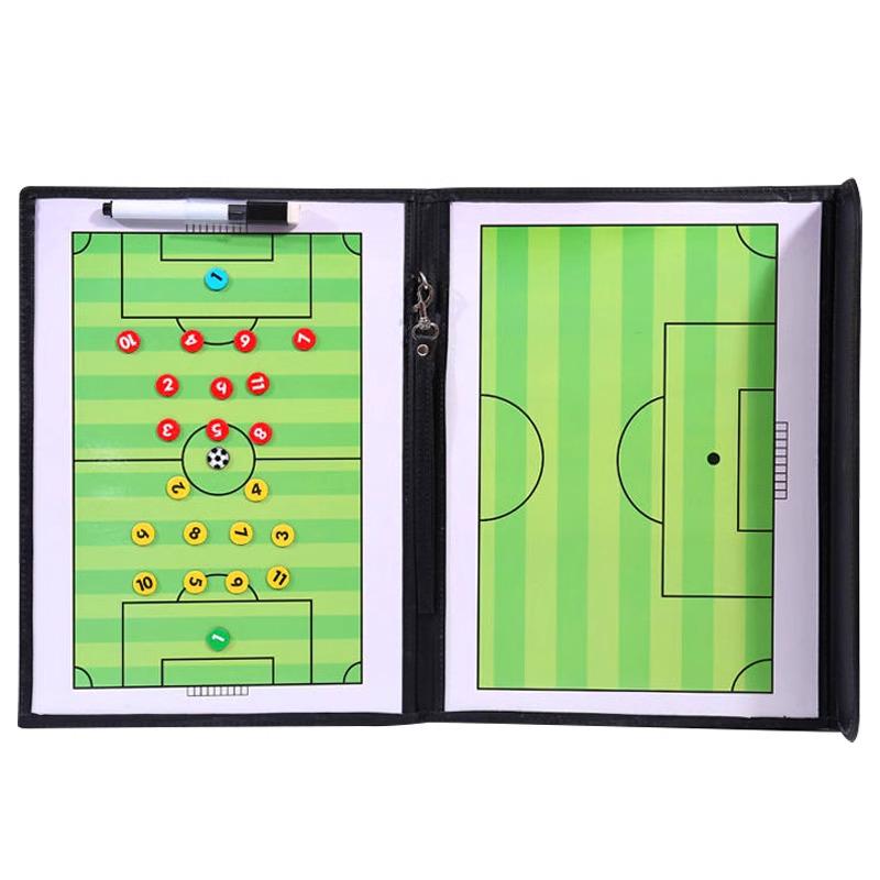 Magnetyczna tablica coachingowa zapinana na zamek błyskawiczny: Taktyczna tablica do piłki nożnej i koszykówki z markerami
