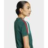 adidas Originals 3-Stripes Slim Tee Team Dark Green/Bold Green/White/Better Scarlet Women Tops KE9384