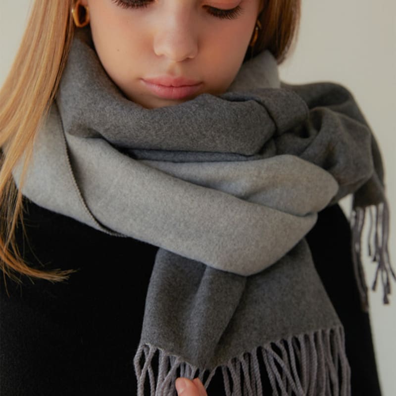 

Двухцветный базовый шарф J.LARUEN (9 цветов) Cocoa Two Tone