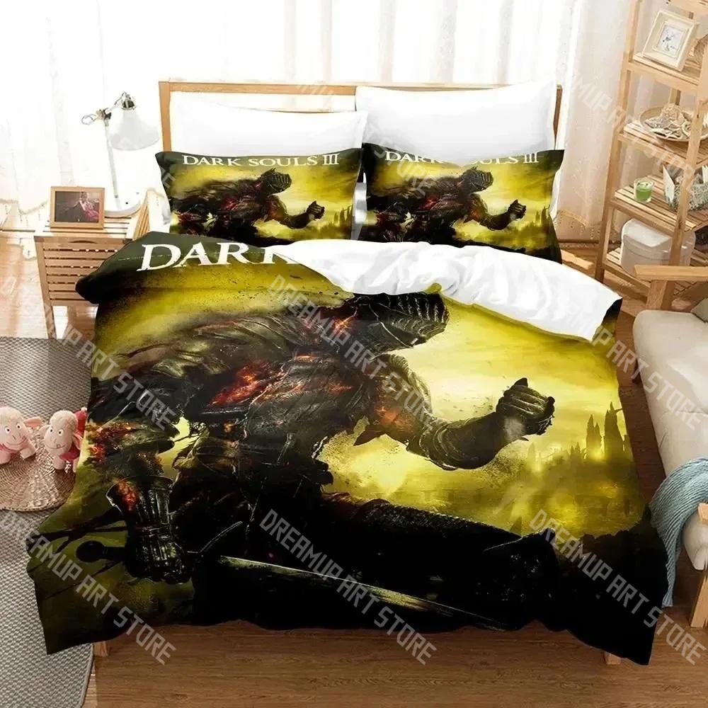 Fashion Dark SoulS Game Bedding Set Single Twin Full Queen King Size Bed Set Kids Bedroom Duvetcover Sets Bed Sheet Set