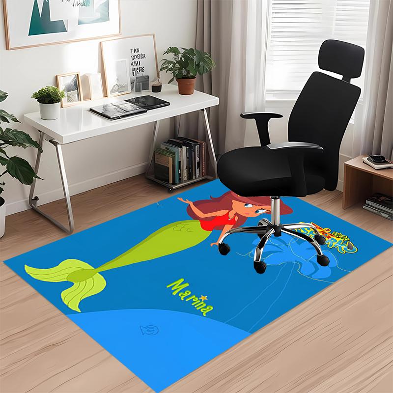 Zig & Sharko Bedruckter Teppich für Bürostuhl Wohnzimmer Schlafzimmer Küchenraum Dekoration Geschenke