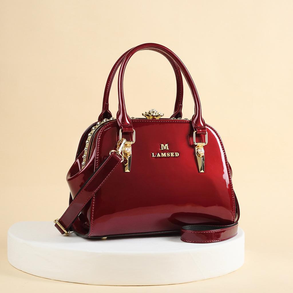 Cross-Border Women's Bag 2025 New Model Middle-Aged Mom Bag Versatile Handbag Single Shoulder Crossbody Bag Trendy Diamond-Studded