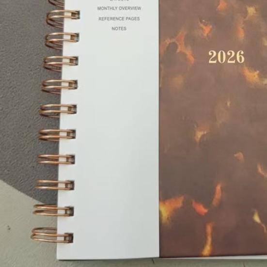 2026 Large Spiral Notepad Planner with Full-Page Weekly And Monthly Layout 15-Month Academic Year Organizer Hardcover Professional Office Planner