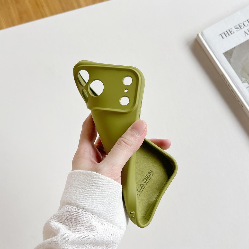 Shockproof Soft Simple Solid Color Phone Case For iPhone 17 16 15 Pro Max 17 Air 16 PLus Resistant Lens Protection TPU Cover