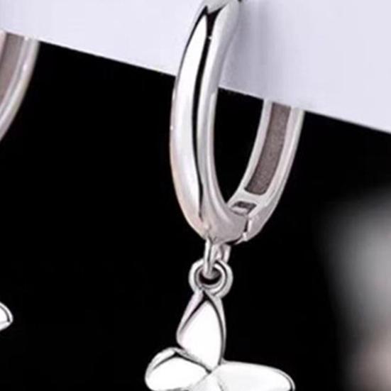 1 Paar Leverback-Ohrringe, hypoallergen, nickelfrei, leicht, Schmetterlings-Charm, Tropfenohrringe für Damen