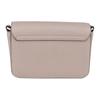Tory Burch Olivia Silver Logo Flap Closure Pebbled Leather Crossbody Shoulder Bag Mini Women Bags Gray 141659-082
