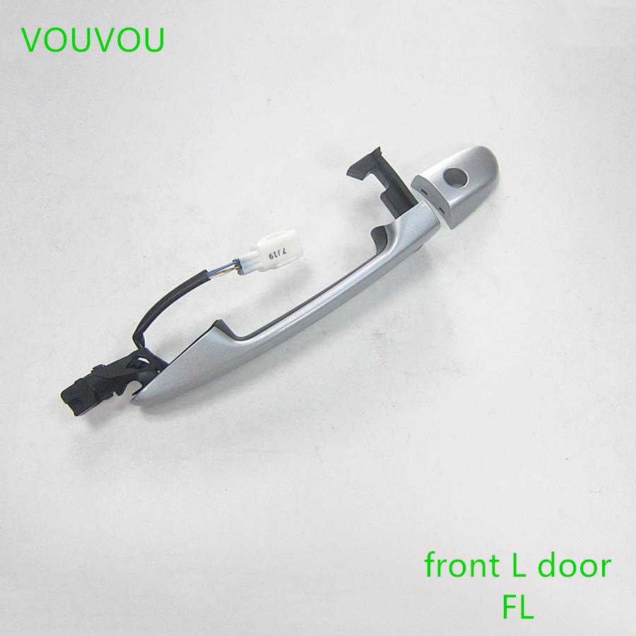 Car accessories body OEM quality front door handle smart open button 59-410 for Mazda 2 DE Mazda 3 BL Mazda 6 GH 2007-2013 front L door