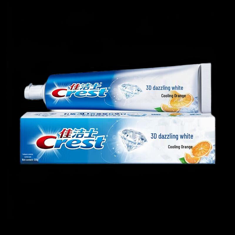Crest 3D White Invigorating Iced Orange Toothpaste Twin Pack