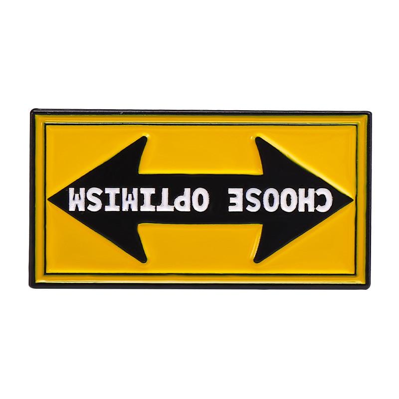 Creative Inspired Cartoon American Style Brooch Featuring Motivational Letters For Trendy Bags