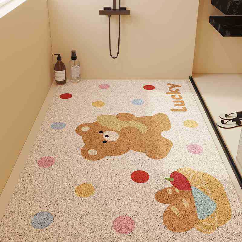

Коврики для ванной комнаты маленькие и свежие, полые, противоскользящие, детские, противоударные, пряжки из шелка для душа 40 * 60CM