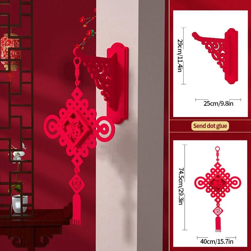 2026 Spring Festival Hanging Ornament The Year of Horse Chinese New Year Decoraitons 2026 Wall Hanging Lanterns Decor