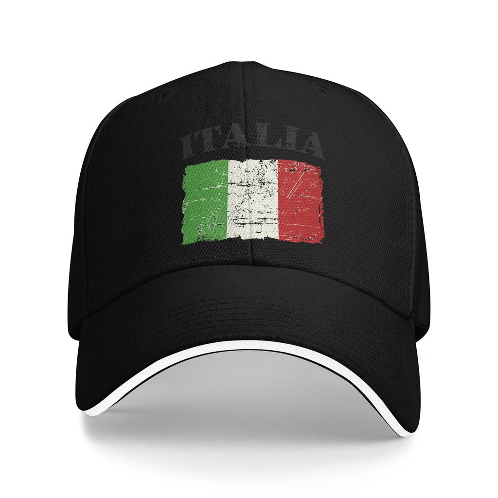Unisex Italian Vintage Flag Italy Italia Outdoor Hat Trucker Cap Casual Baseball Cap Sports Sunshade