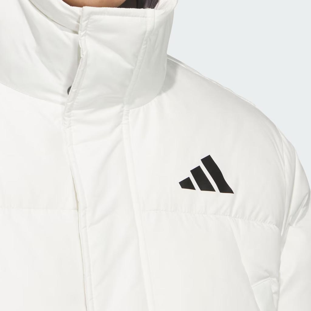 adidas LONG DOWN Jackets Unisex White Hooded Moderate KF4396
