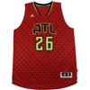 NBA 26 Kyle Korver Atlanta Hawks Away Asian Version Swingman Fan Edition V-Neck Sleeveless Basketball Jersey Unisex Jersey AL6668