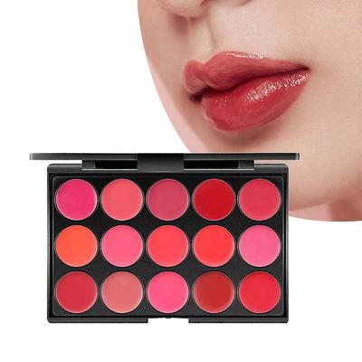 Lip Palette Women's Lipstick Palette Makeup Artist Lip Gloss 15 Colors, Lip Palette Women's Lipstick Palette Makeup Artist, 1 Piece