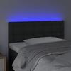 VidaXL LED Headboard Bedroom Furniture Single Bed Accessory Headboard Interior Black 80x5x78/88 3121684