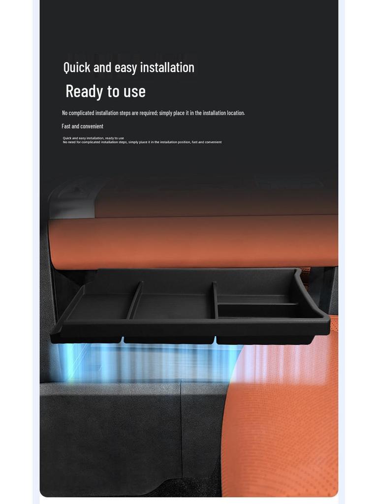 Verbesserter Mittelkonsolenteiler für das untere Staufach des Equation Leopard Titanium 7's - Auto-Innenzubehör