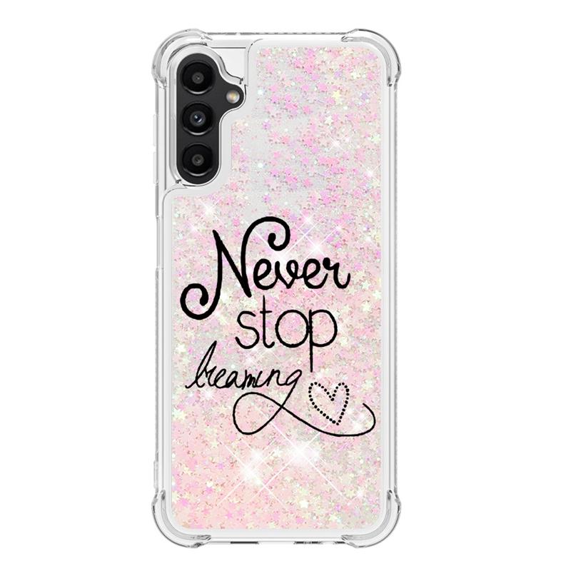 A54 SM-A546B Capa para Samsung Galaxy A54 Capa Desenho Animado Areia Movediça Líquido Dinâmico Capa para Samsung A 54 A34 A14 5G Capas de Telefone