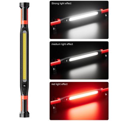 Rechargeable COB LED Work Light 360° Rotation Magnetic Hook Clip Inspection Lamp Car Repair Workshop Emergency Lighting Accessor