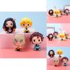 Cute Pvc Tanjiro And Nezuko Demon Slayer Sitting Figures Perfect For Cake Toppers