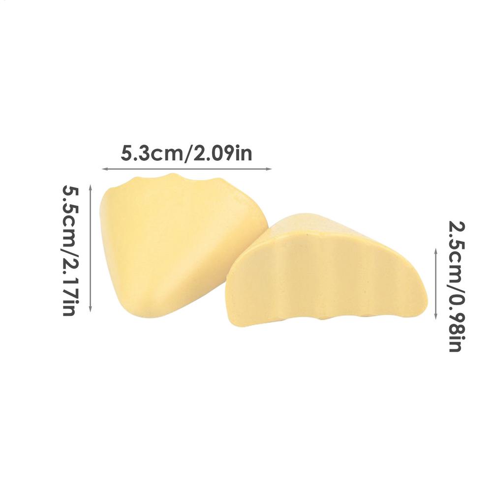 2 Stück Zehenpolster Füllmaterial Weicher PU-Schaum Zehenschutz Füllmaterial Schuheinlagen Zehenpolster Unisex Schuheinlagen Für Stiefel High Heels