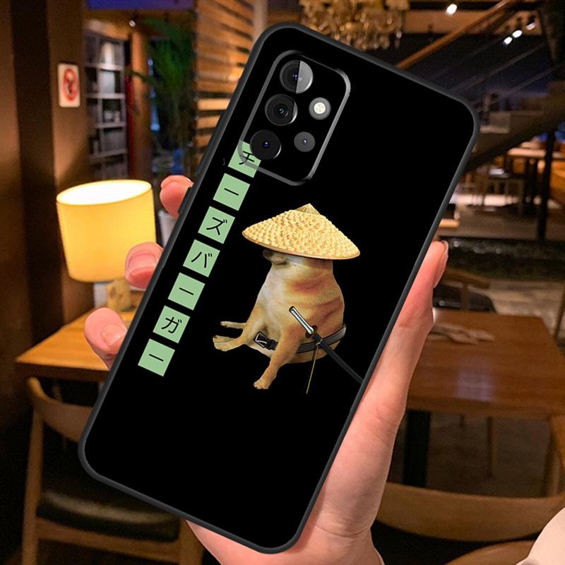Funny Cheems Doge Case For Samsung Galaxy A26 A16 A06 A55 A35 A15 A32 A12 A22 A52 A54 A34 A14 A56 A36 A13 A53