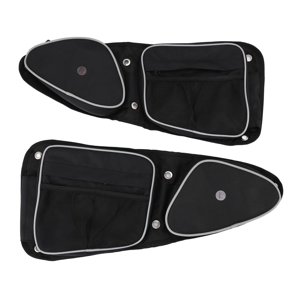 UTV Side Door Bag with Knee Pad Oxford Cloth Driver and Passenger Side Storage Bag Set Replacement