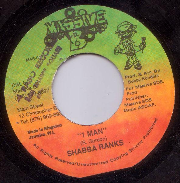

7inch Record SHABBA RANKS - 1 Man MAS0101 Massive B US Reggae, Ska & Dub Used