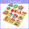 Geometric Shape Puzzle Board For Children Preschool Learning And Brain Development