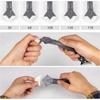 3 In 1 Multifunctional Glue Scraper Metal Head Black Multi Angle Scraper For Trimming Removing Residual Glue Beautiful Seam Tool